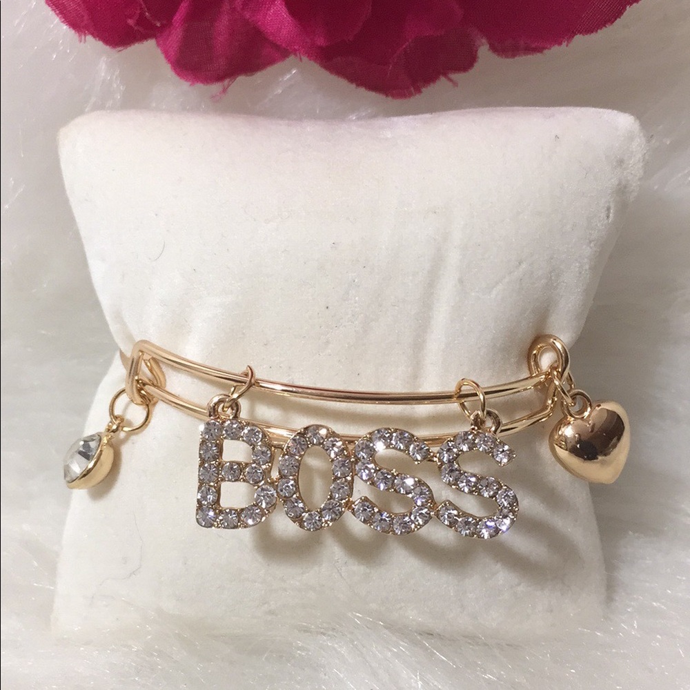 🌹3/$15 Palm Beach Wire Rhinestone Charm Bracelet